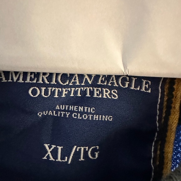 American Eagle Outfitters Blue and Black Long Sleeve Tee - Picture 3 of 3